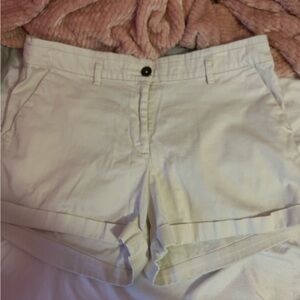 Forever 21 Light Cream Women's Soft Jean Shorts